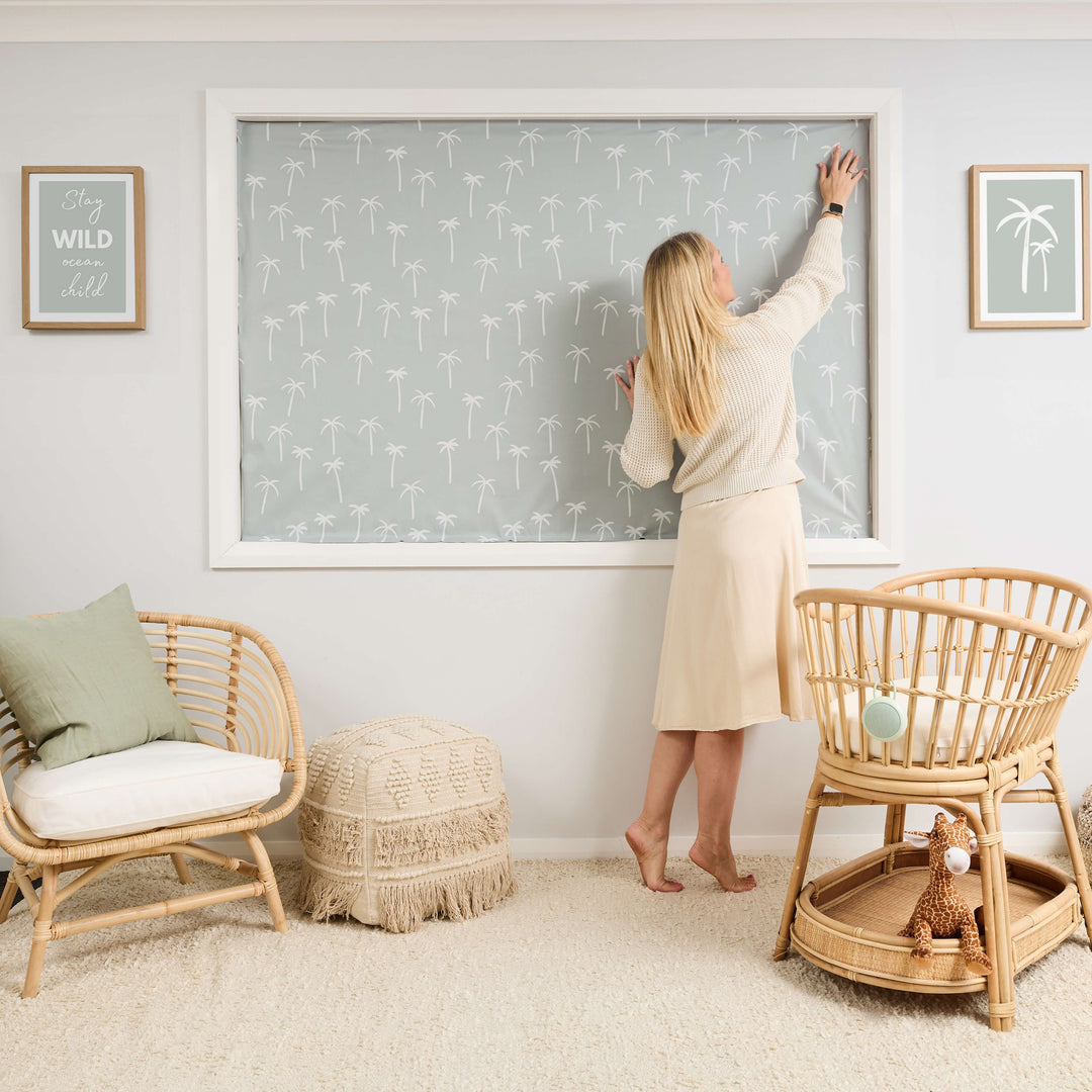 Cut to Size Blackout Blind - Boho Palms