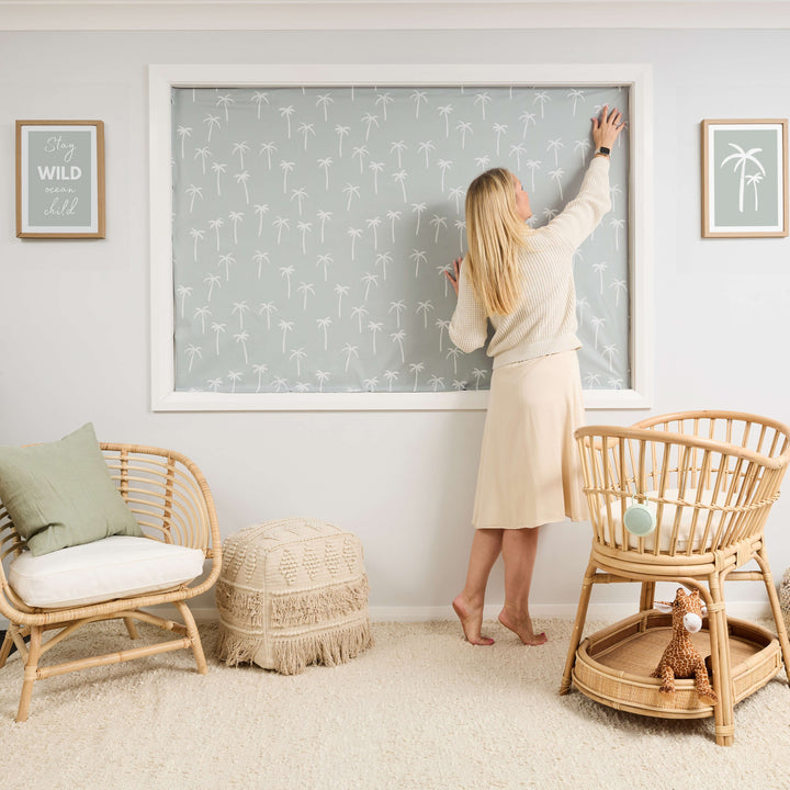 Cut to Size Blackout Blind - Boho Palms