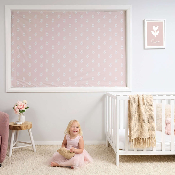 Portable Blackout Blind - Petal Pink