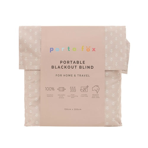 Portable Blackout Blind - Petal Pink